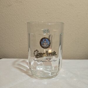 Czechvar Czech Lager 0.5l Clear Glass Beer Mug